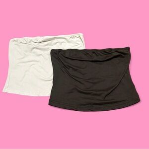 SHEIN Grey and White Tube Top Bundle